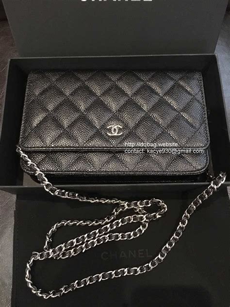 chanel wallet on chain gold plate